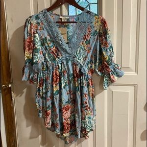 Romantic Gypsy Floral Ruffle: Maternity